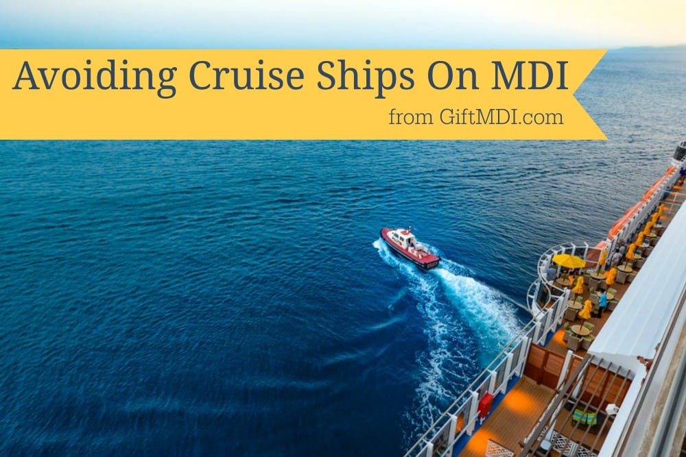How To Avoid Cruise Ships On MDI