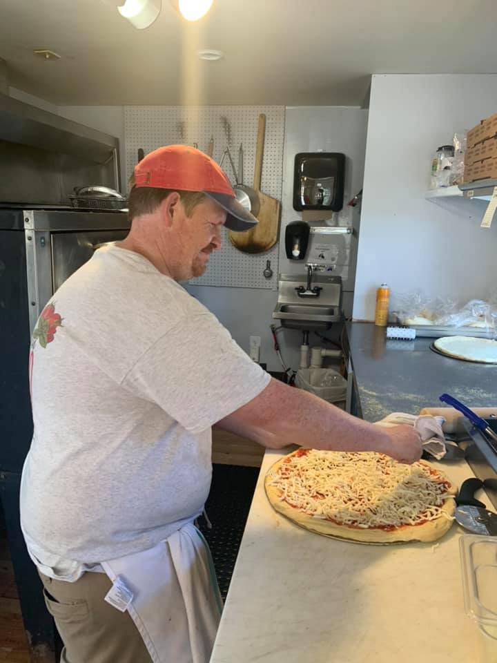 west eden pizza being cooked